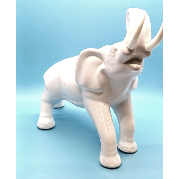 Elephant Vintage Portugal by Fereiras Trunk Up Good Luck - Picture 12 of 14